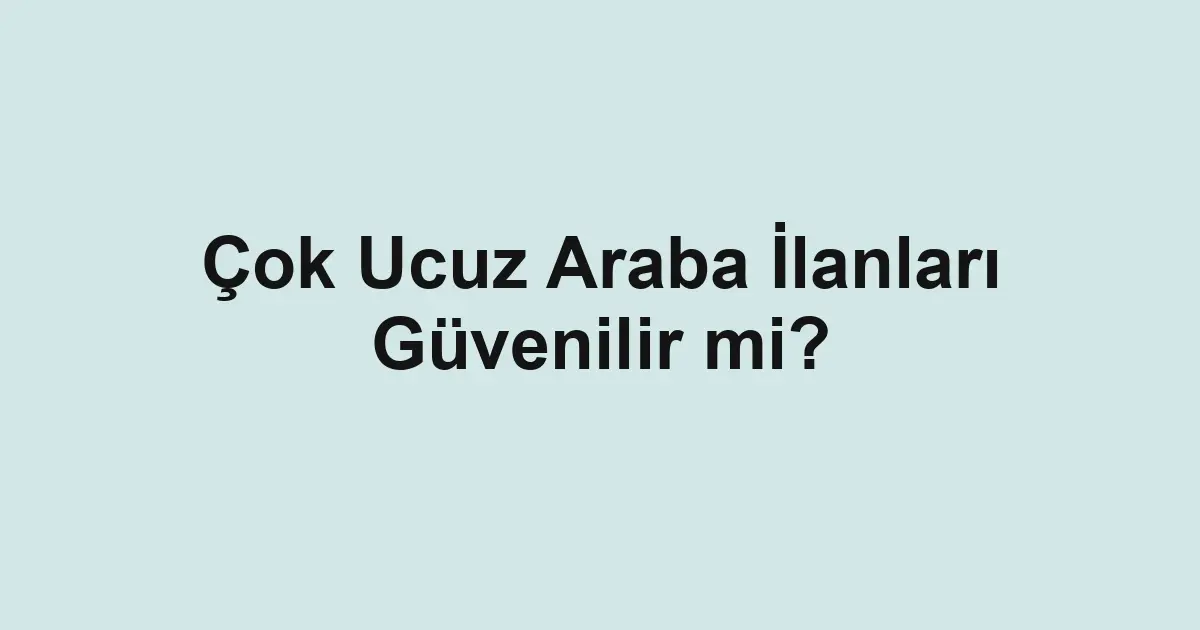 araba ilanları