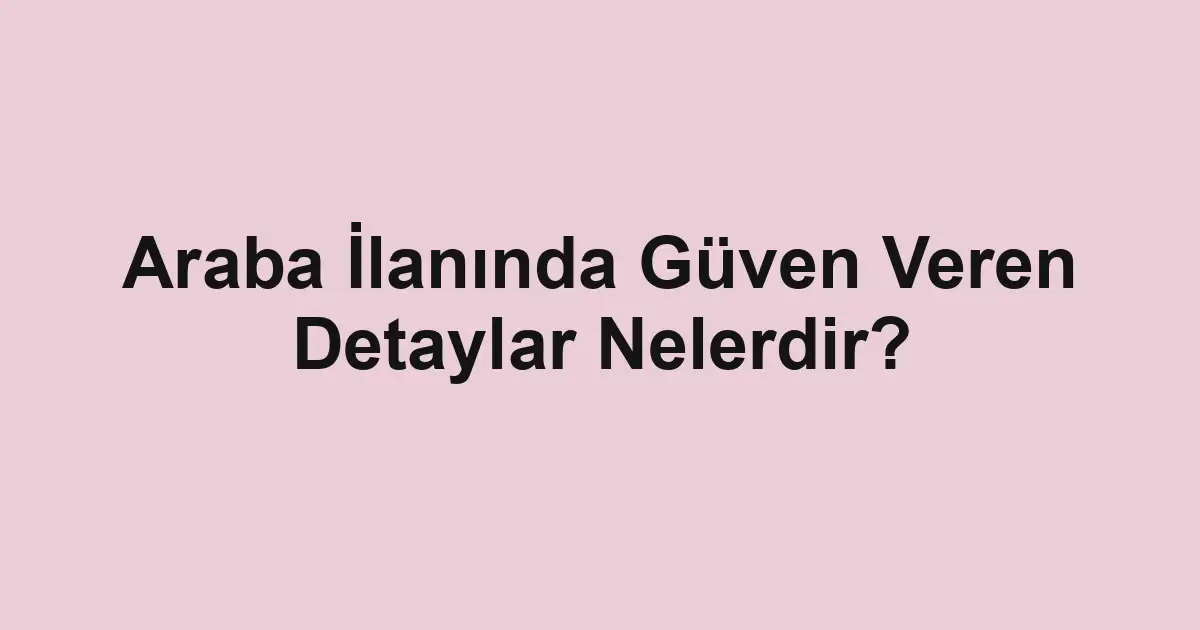 araba ilanları