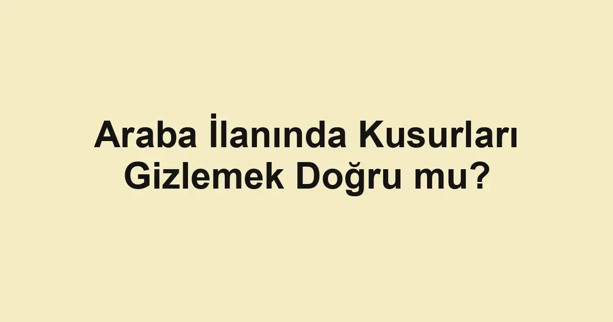 araba ilanları