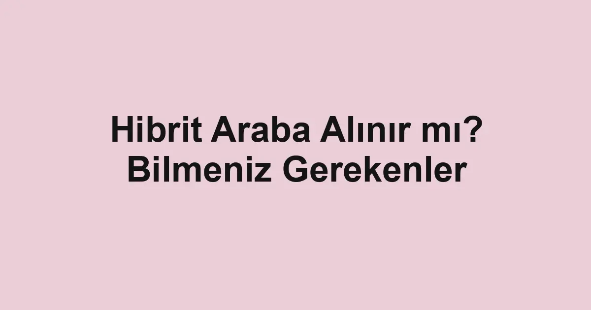 araba ilanları