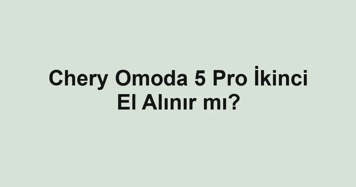 ikinci el araba
