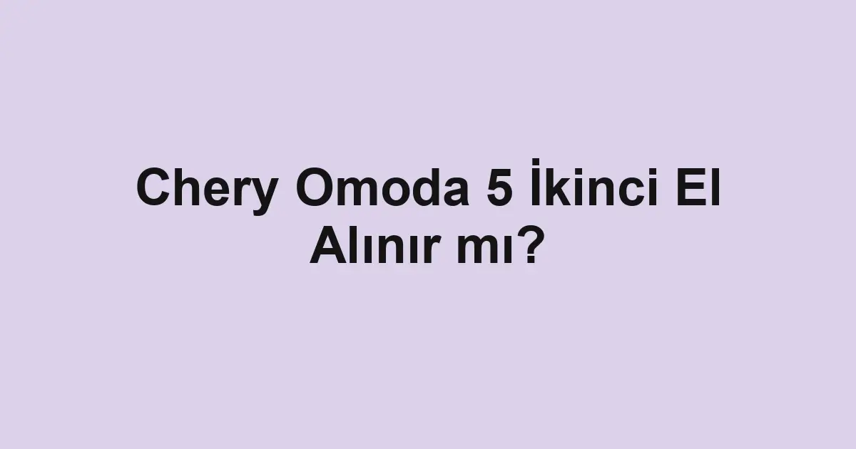 ikinci el araba