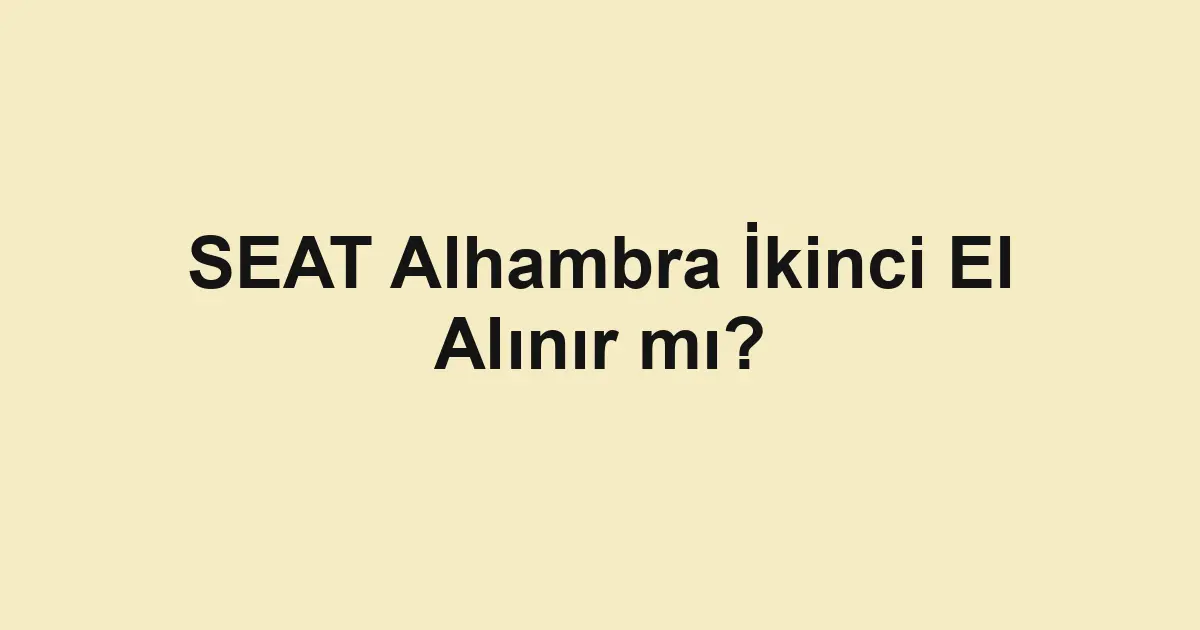 ikinci el araba