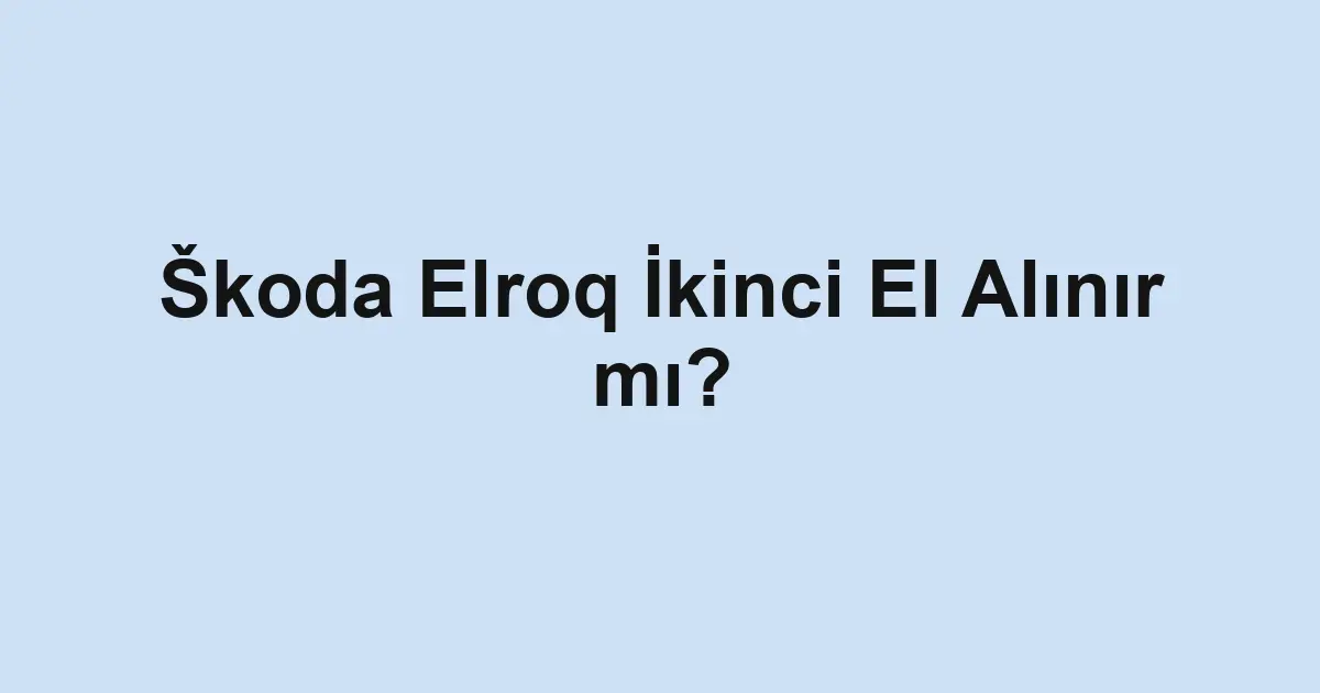 ikinci el araba