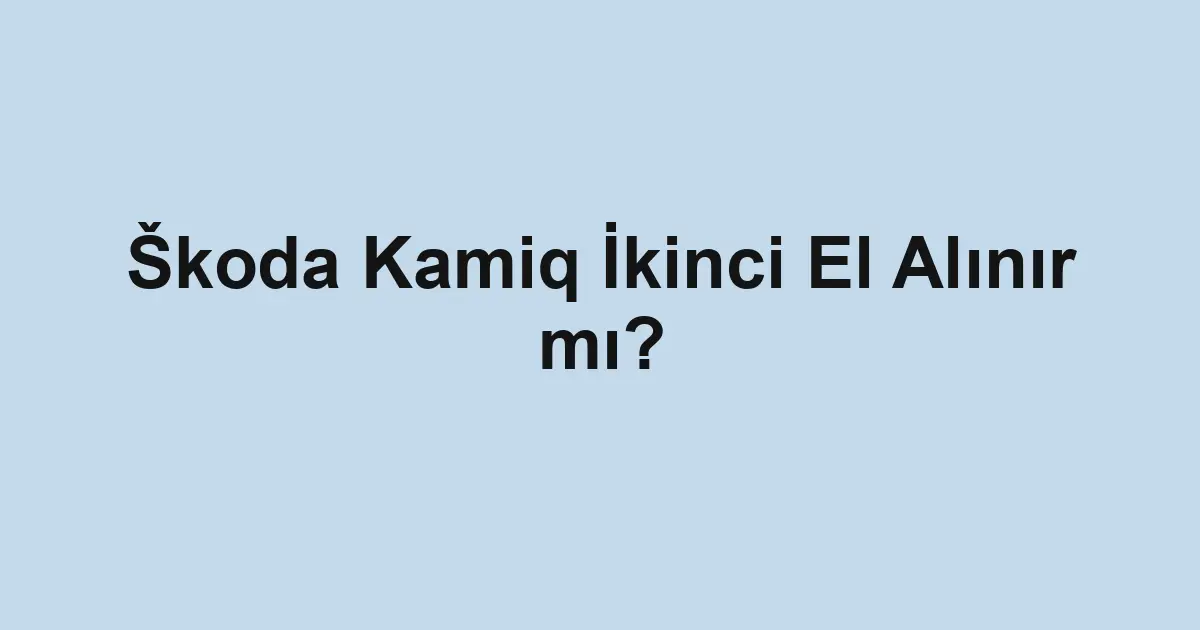 ikinci el araba