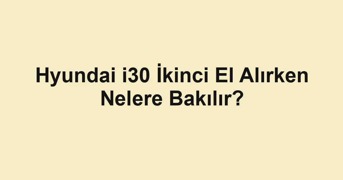 ikinci el araba