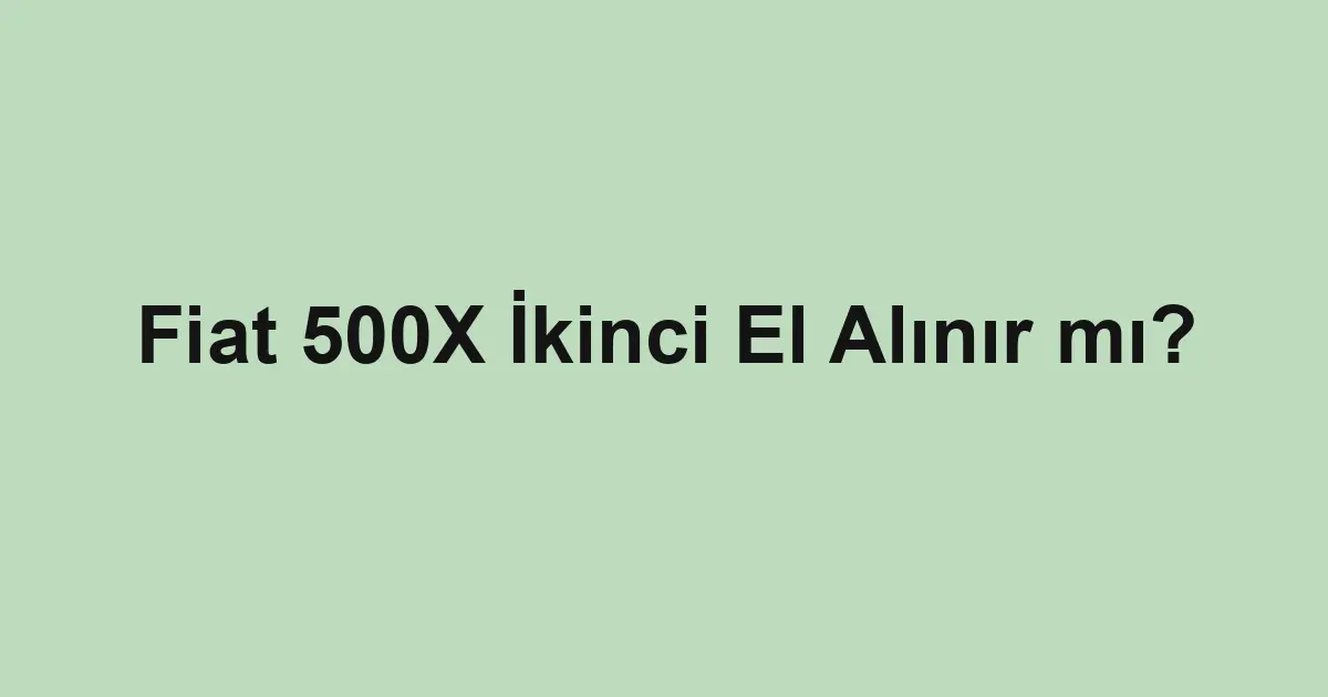 ikinci el araba
