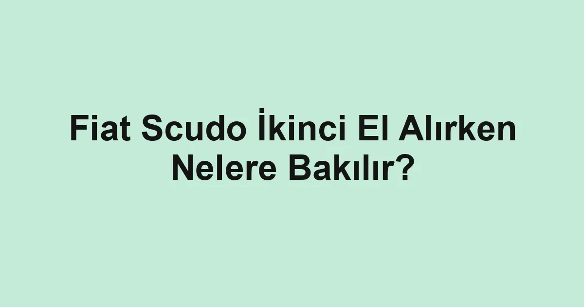 ikinci el araba