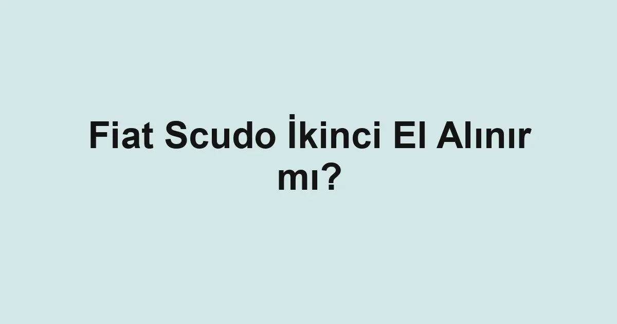 ikinci el araba