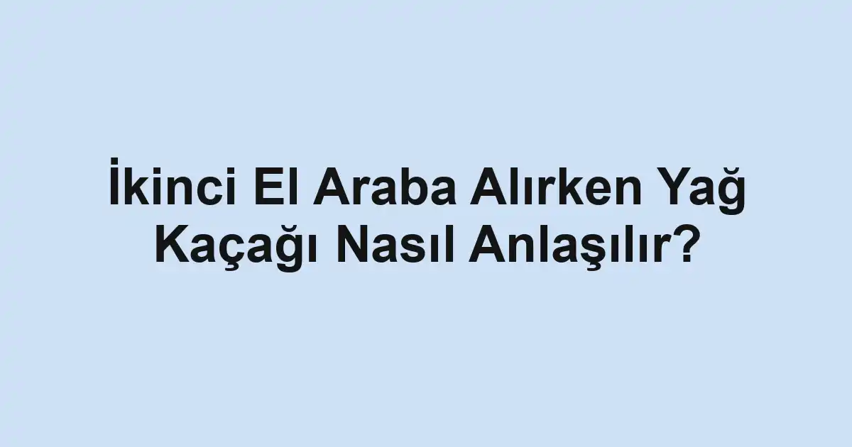 ikinci el araba