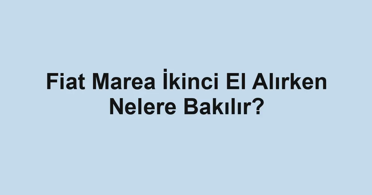 ikinci el araba
