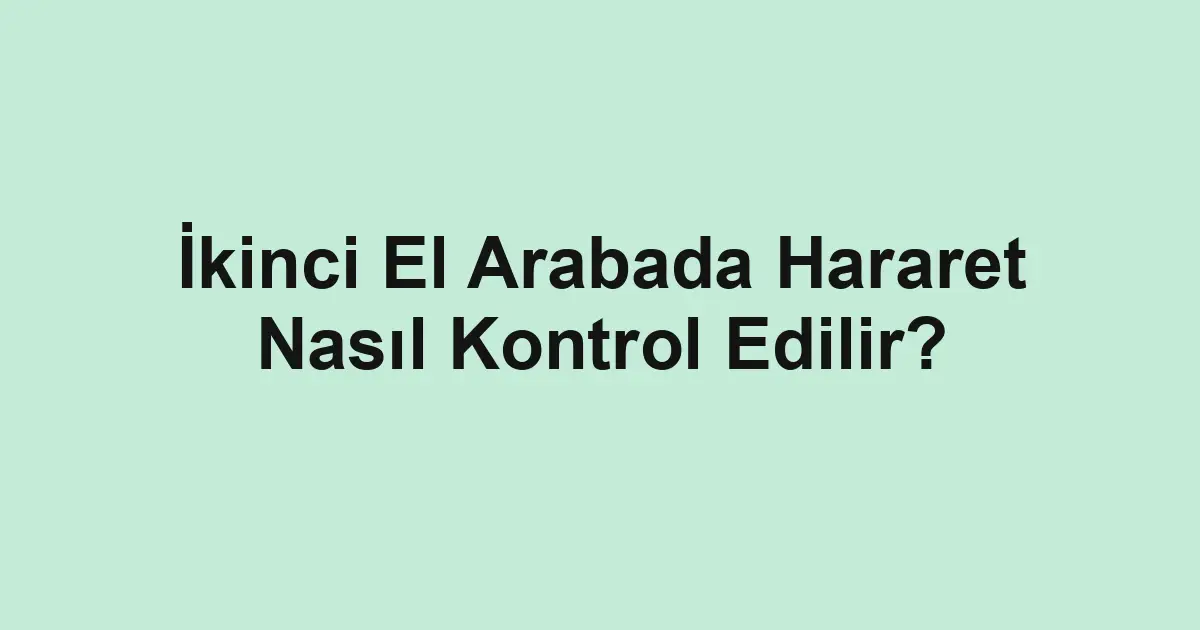 ikinci el araba