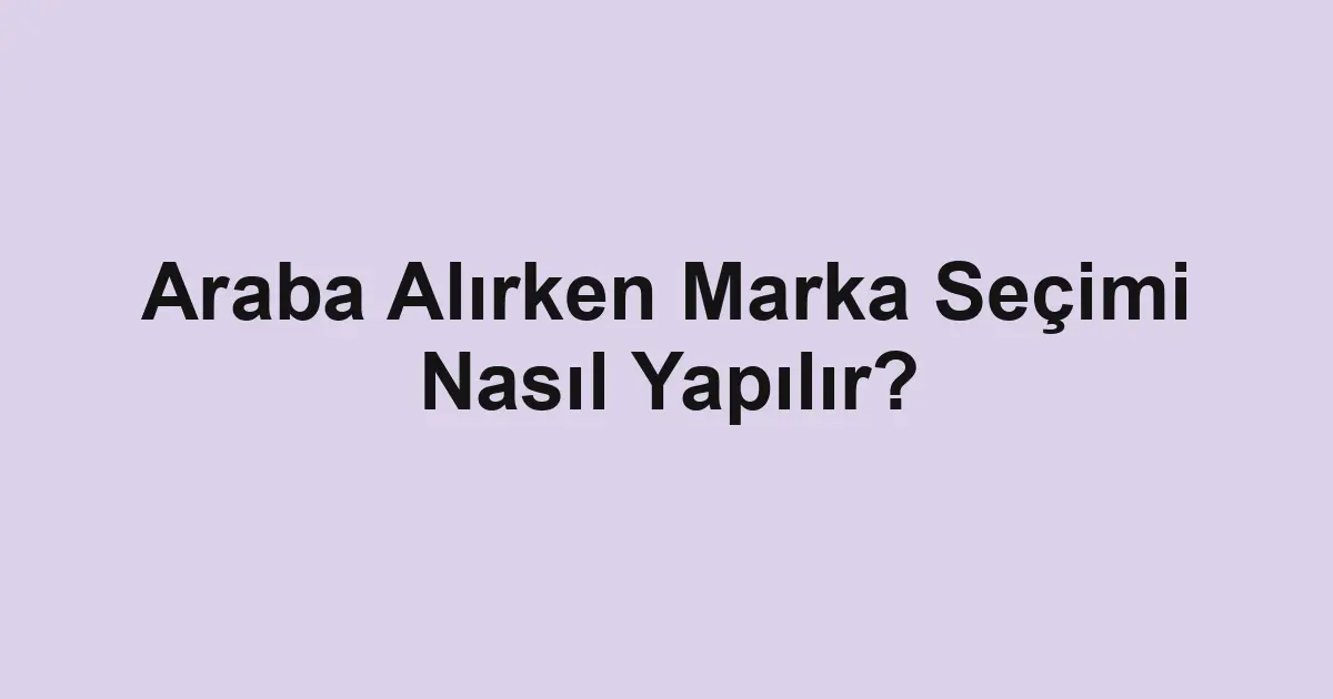 ikinci el araba
