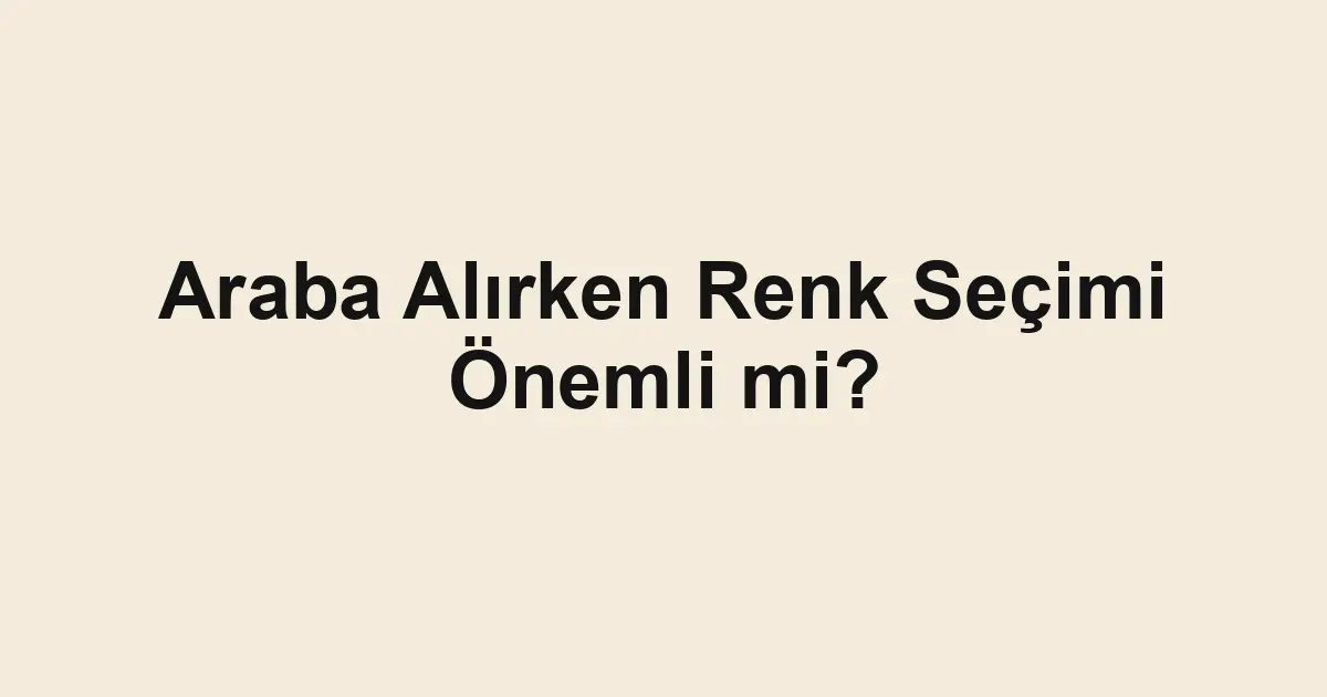 ikinci el araba