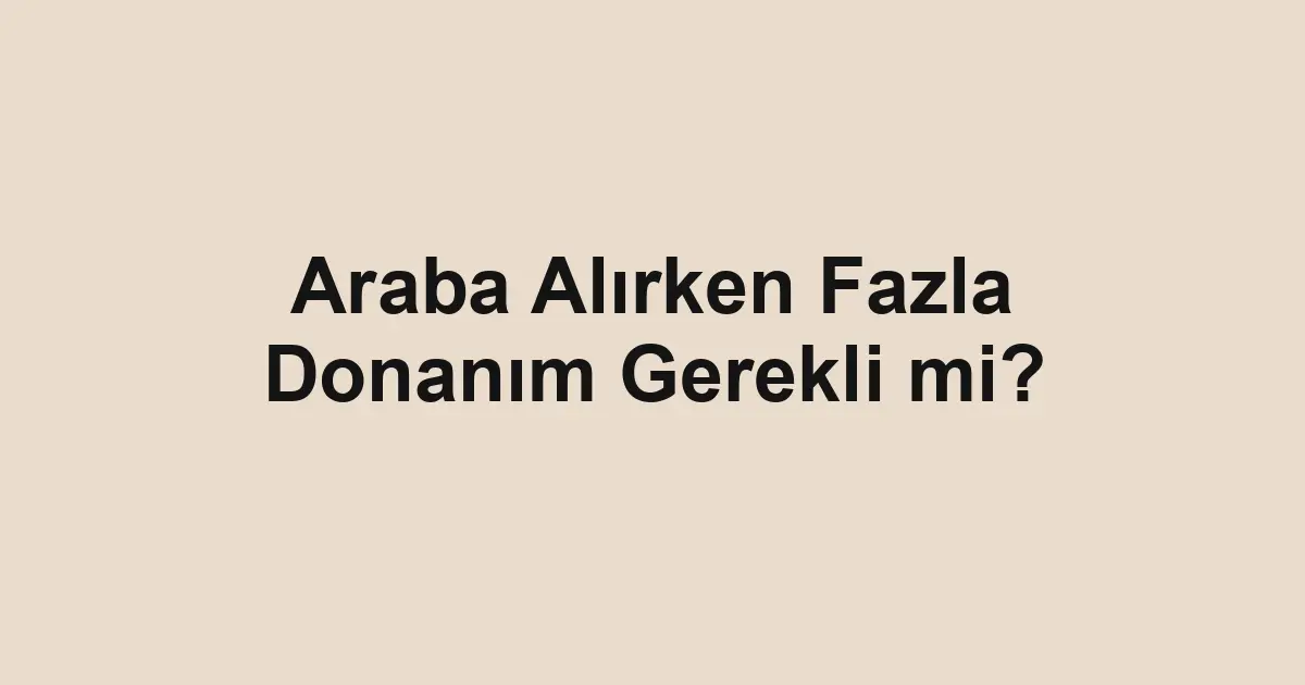 ikinci el araba