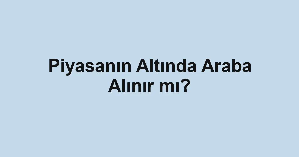 ikinci el araba