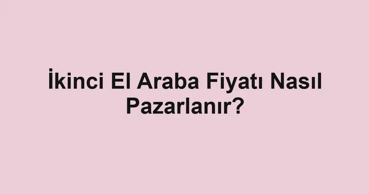 ikinci el araba
