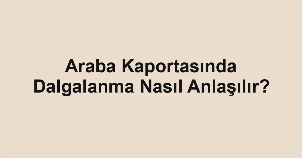 ikinci el araba