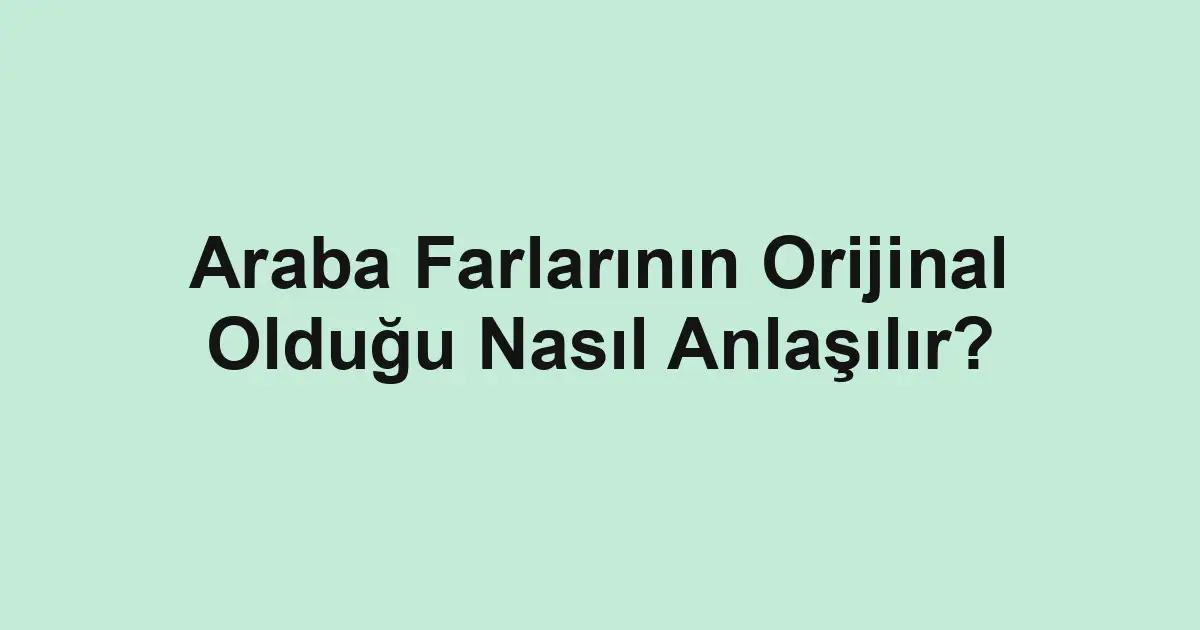 ikinci el araba