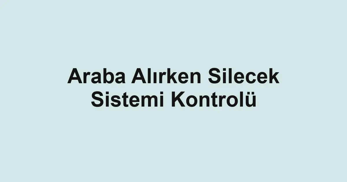 ikinci el araba