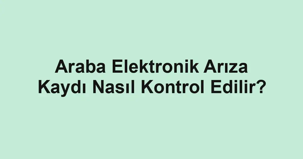 ikinci el araba