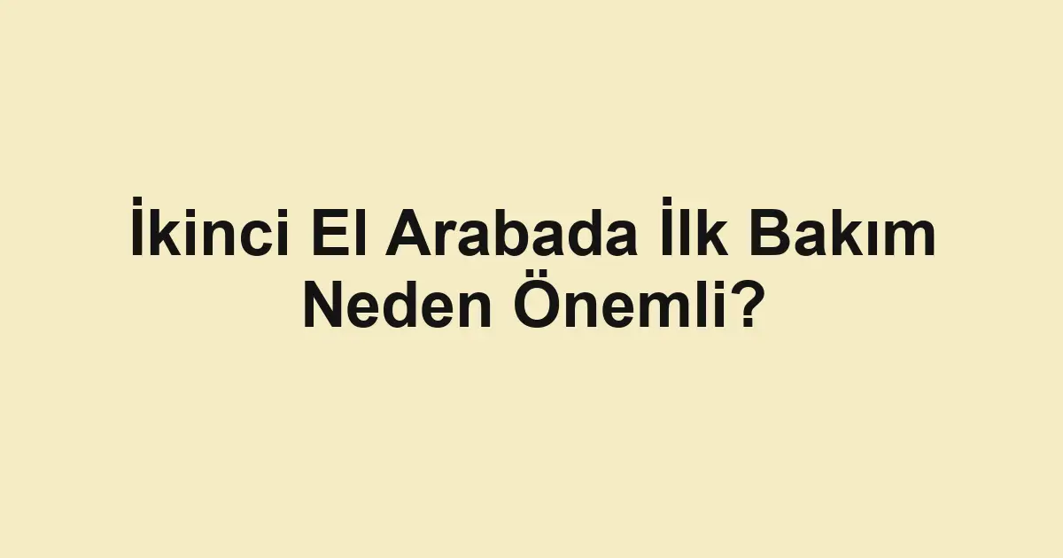 ikinci el araba