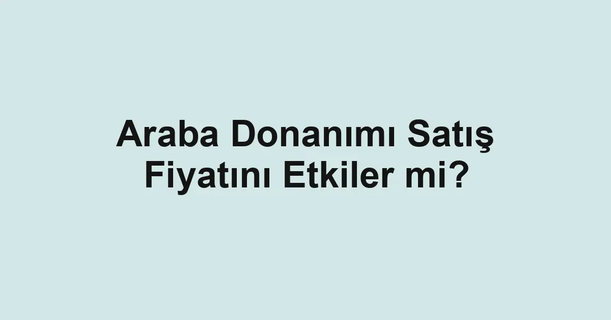 ikinci el araba