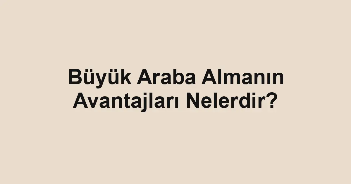 ikinci el araba