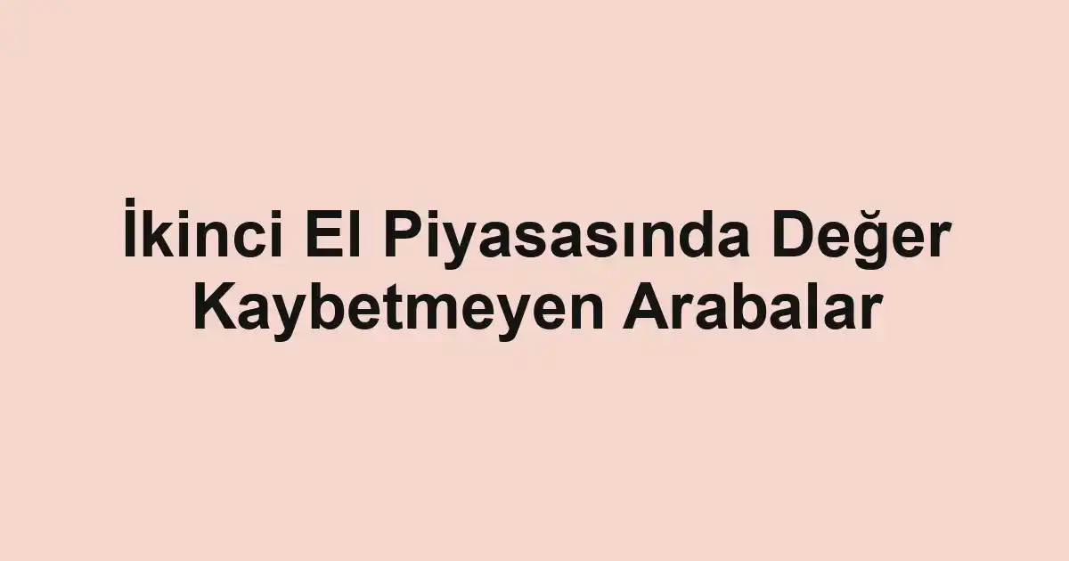 ikinci el araba