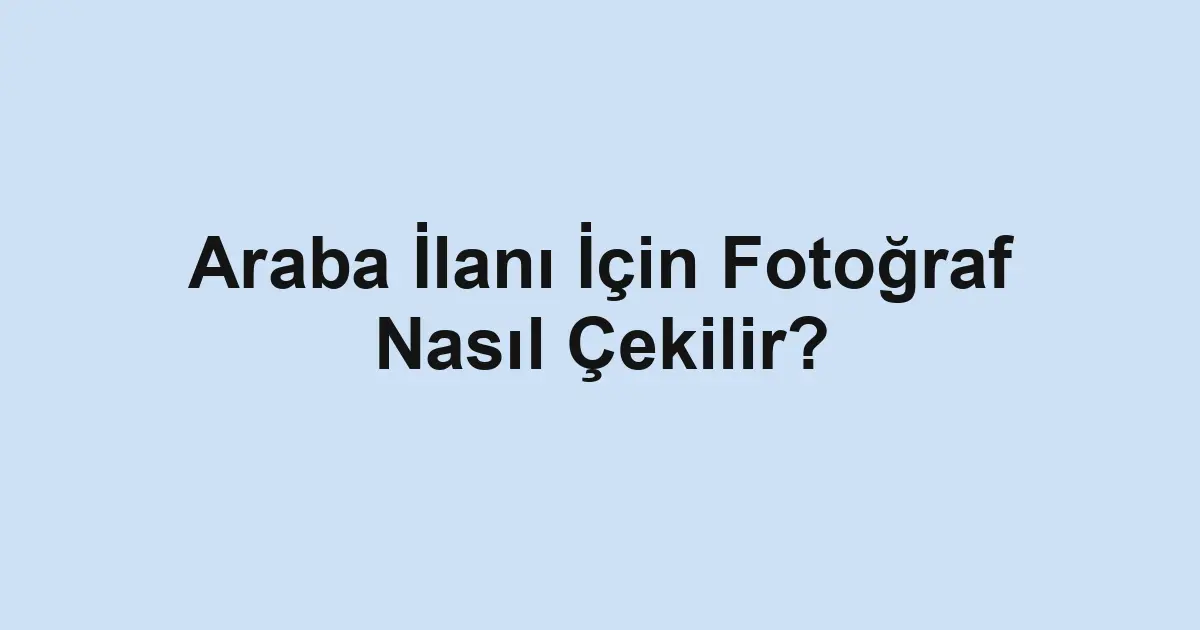 ikinci el araba
