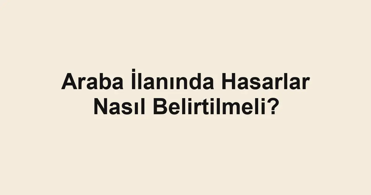ikinci el araba