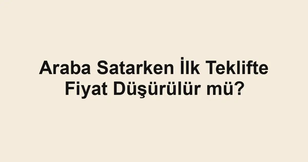 ikinci el araba