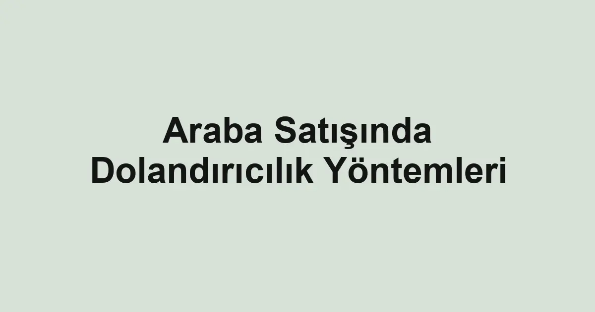 ikinci el araba