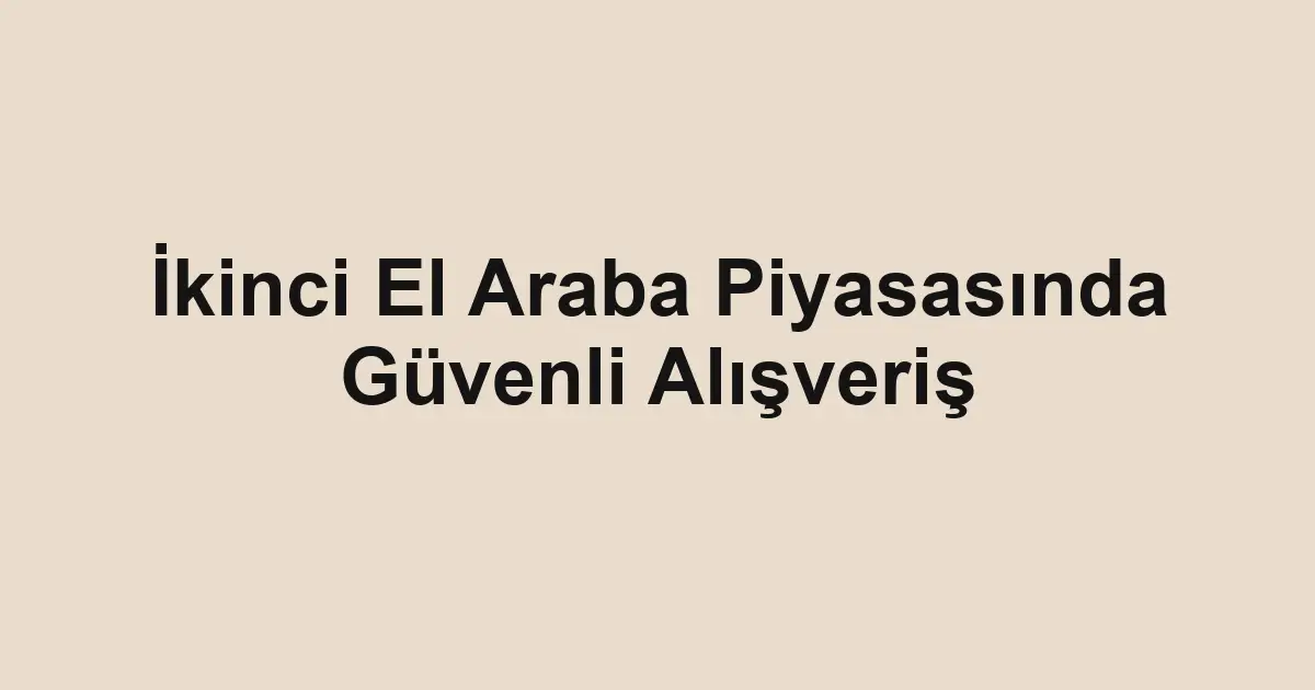 ikinci el araba