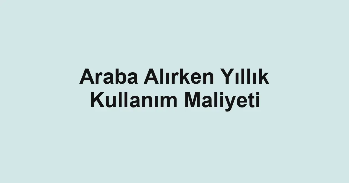 ikinci el araba