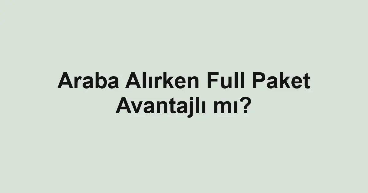 ikinci el araba