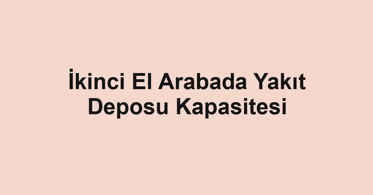 ikinci el araba
