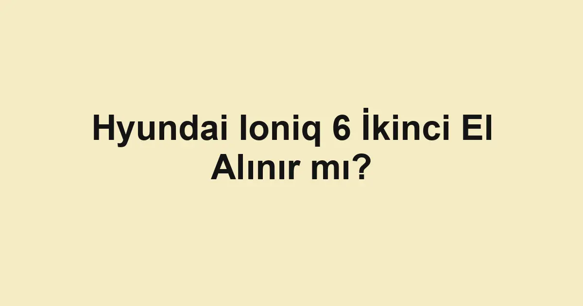 ikinci el araba