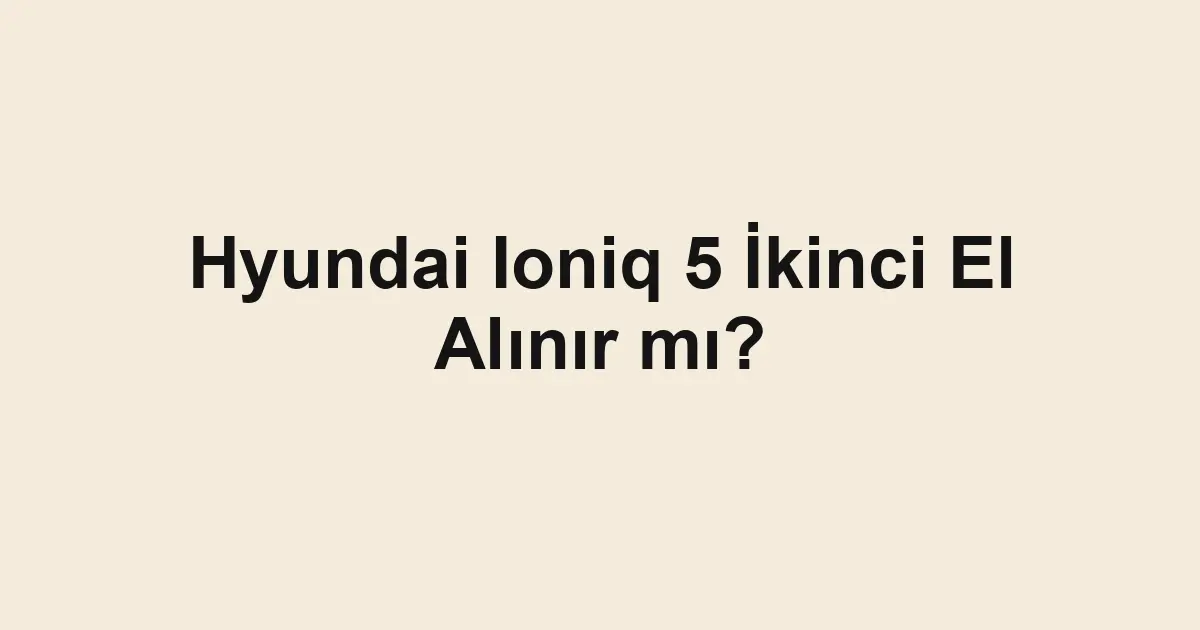 ikinci el araba