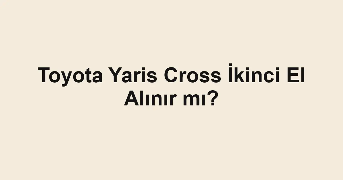 ikinci el araba