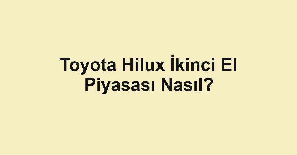 ikinci el araba