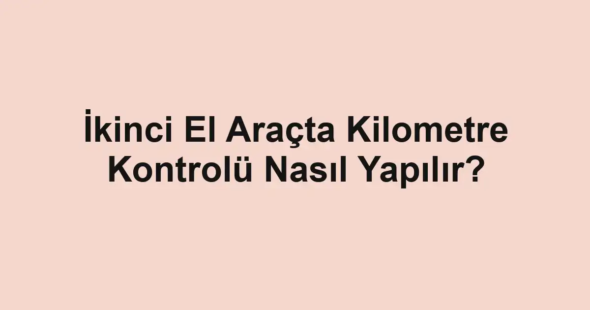ikinci el araba