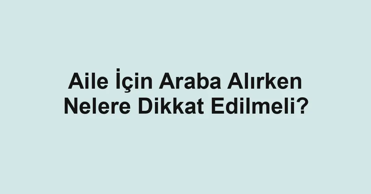 ikinci el araba