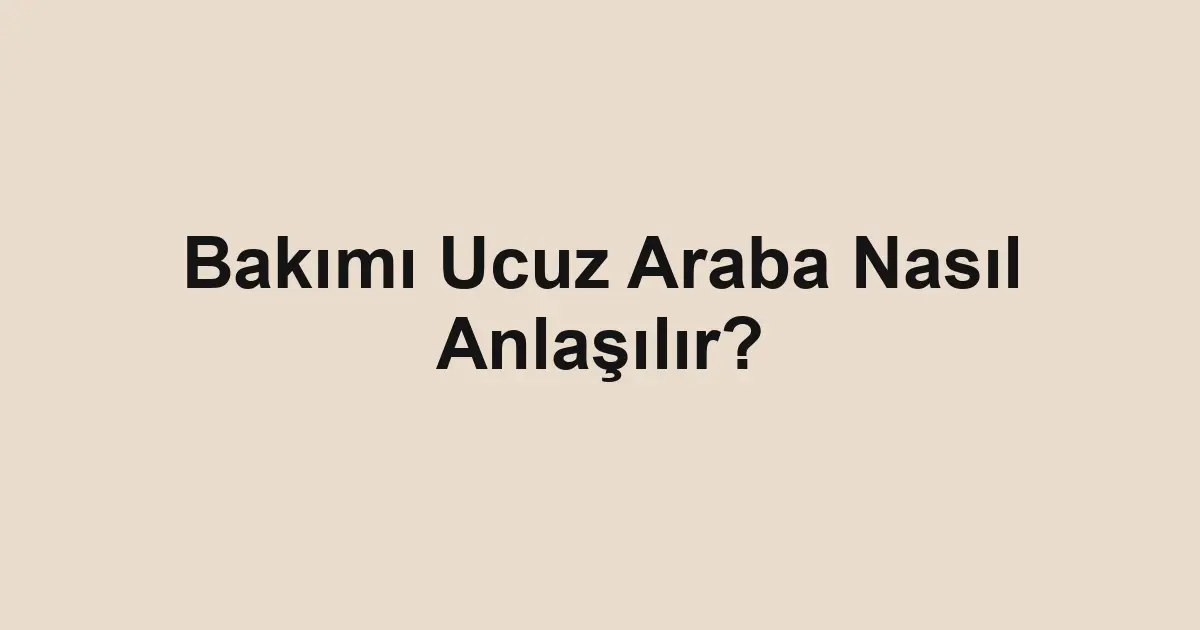 ikinci el araba