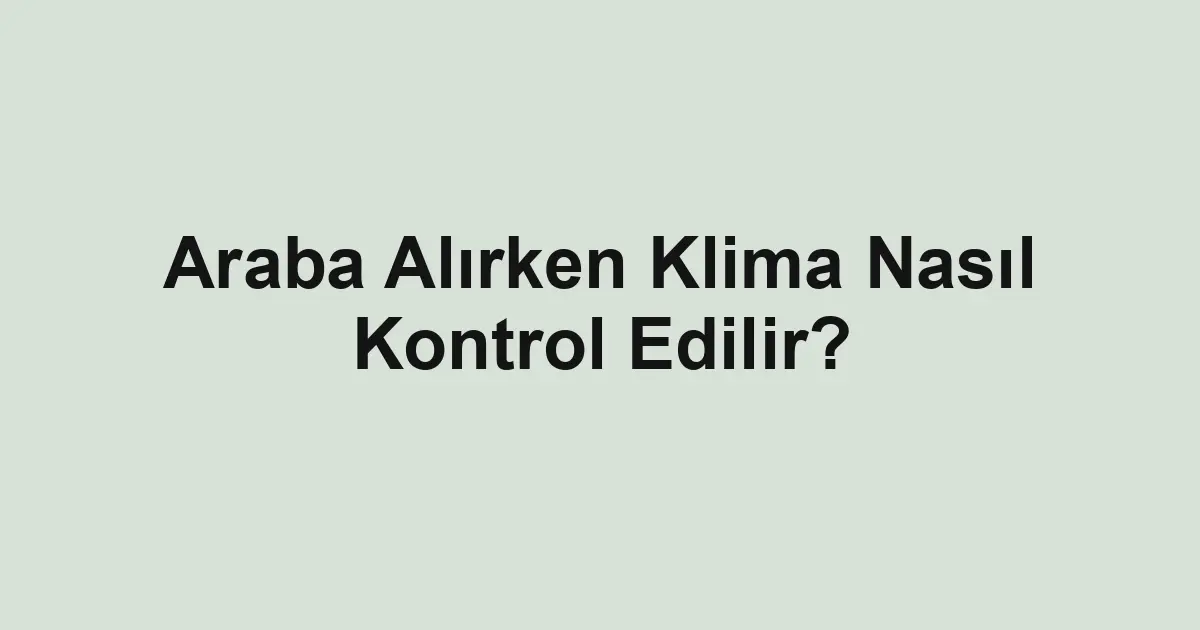 ikinci el araba