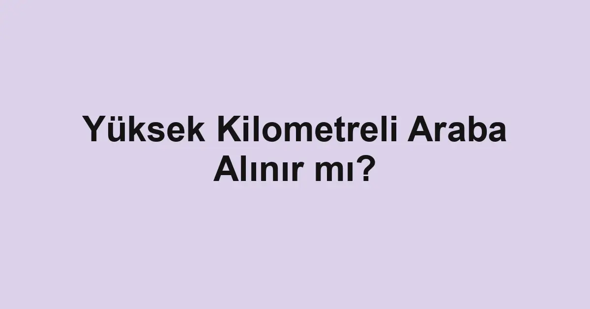 ikinci el araba