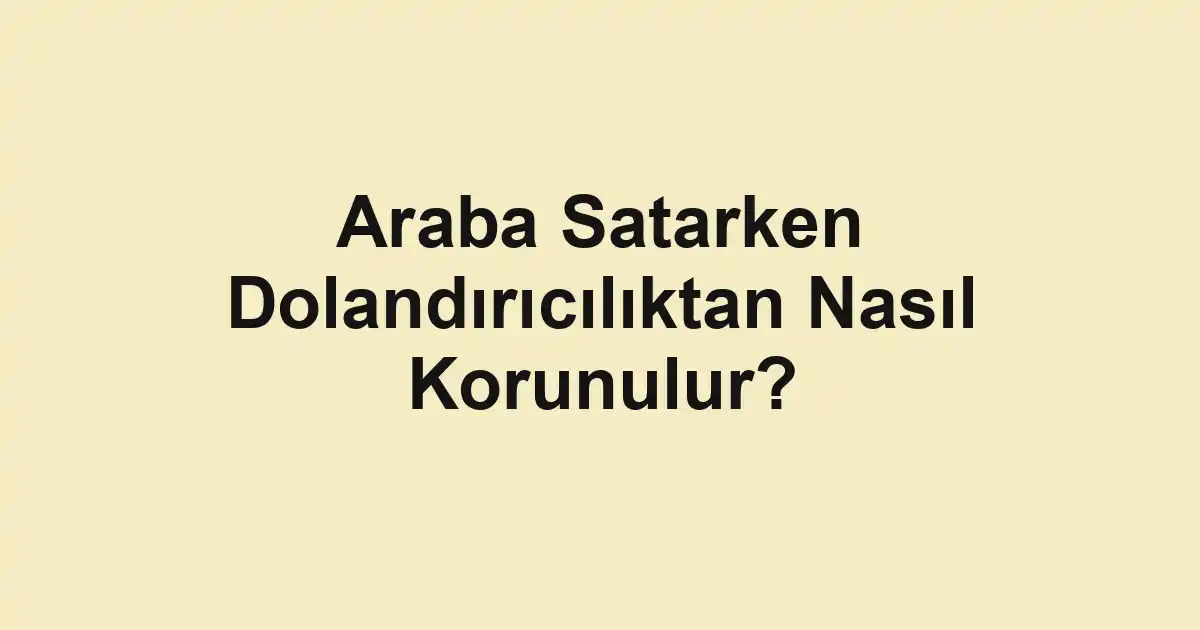 ikinci el araba