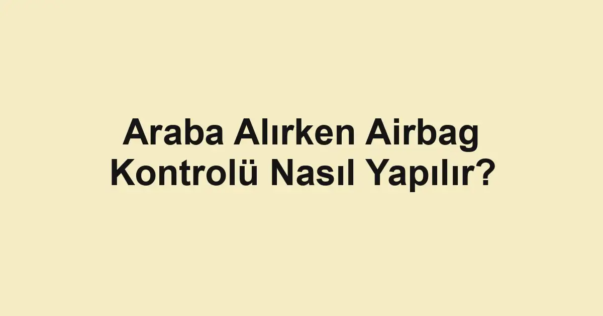 ikinci el araba