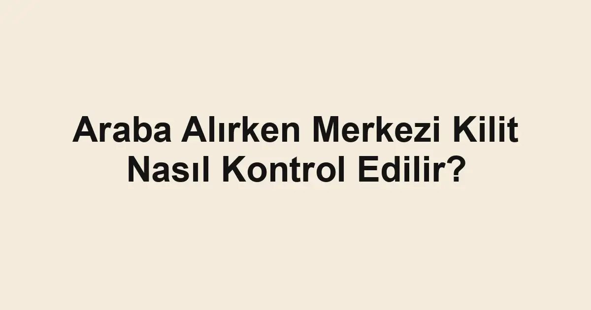 ikinci el araba