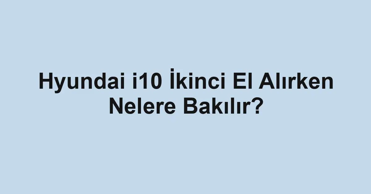 ikinci el araba